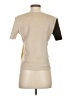 Zara Color Block Brown Short Sleeve Top Size S - photo 2