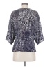 Parker 100% Silk Gray 3/4 Sleeve Silk Top Size XS - photo 2