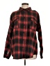 Blooming Jelly Plaid Red Long Sleeve Button-Down Shirt Size L - photo 1
