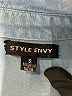 Style Envy Blue 3/4 Sleeve Button-Down Shirt Size S - photo 7