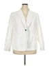 Emily... 100% Polyester White Blazer Size 22 - photo 1