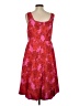 Nina Leonard Paisley Red Cocktail Dress Size S - photo 2