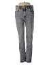 Zara Chevron-herringbone Gray Jeans Size 8 - photo 1