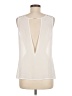 Gil Santucci Ivory White Sleeveless Blouse Size EU (IT) 42 / US 6 - photo 2