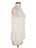 Gil Santucci Ivory White Sleeveless Blouse Size EU (IT) 42 / US 6 - photo 4