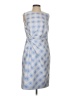 Carlisle Checkered-gingham Blue Casual Dress Size 4 - photo 1