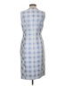 Carlisle Checkered-gingham Blue Casual Dress Size 4 - photo 2
