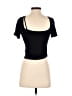DAZY Black Short Sleeve Turtleneck Size S - photo 2