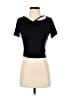 DAZY Black Short Sleeve Turtleneck Size S - photo 1