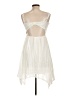 No Boundaries 100% Polyester Ivory Cocktail Dress Size L - photo 2