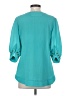Pomelo 100% Polyester Teal 3/4 Sleeve Blouse Size S - photo 2