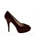 Prada 100% Suede Burgundy Heels Size EU 38 - photo 1