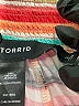 Torrid Stripes Teal Shorts Size 3X Plus (3) - photo 3