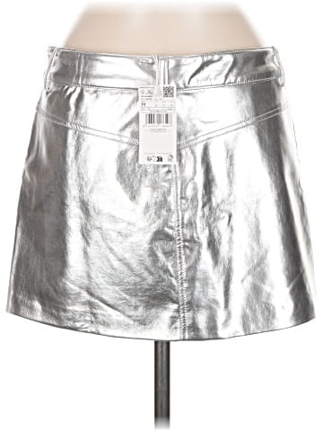 Mango Faux Leather Skirt (view 2)