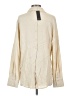Lulus Metallic Tan Long Sleeve Blouse Size S - photo 2