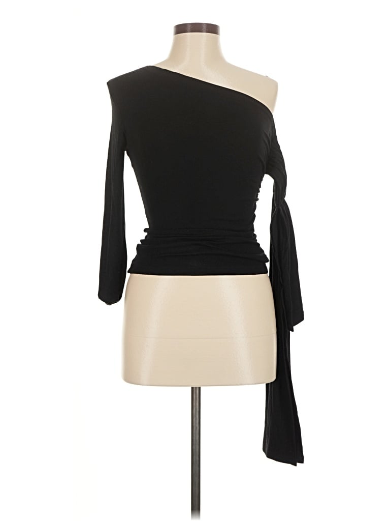 Pre-owned Commense 3/4 Sleeve T-shirt In Black