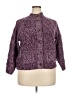 Talbots Tweed Purple Cardigan Size 2X Petite - photo 1