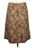 Express Design Studio Paisley Brown Casual Skirt Size 8 - photo 1