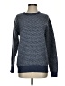PETER MILLAR Chevron-herringbone Blue Wool Sweater Size S - photo 1