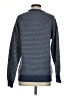 PETER MILLAR Chevron-herringbone Blue Wool Sweater Size S - photo 2