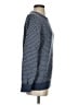 PETER MILLAR Chevron-herringbone Blue Wool Sweater Size S - photo 4