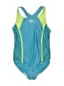 Speedo Color Block Teal One Piece Swimsuit Size L (youth) - photo 1