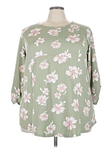 Bobeau 3/4 Sleeve T-Shirt (view 1)