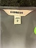 Express 100% Polyester Gray Long Sleeve Blouse Size S - photo 7