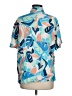 Old Navy 100% Viscose Tropical Blue Short Sleeve Blouse Size M - photo 2