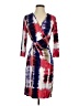 Chaps Print Red Cocktail Dress Size S (estimated) - photo 1