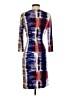 Chaps Print Red Cocktail Dress Size S (estimated) - photo 2