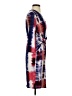 Chaps Print Red Cocktail Dress Size S (estimated) - photo 4