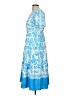 Ann Taylor 100% Polyester Blue Casual Dress Size 6 - photo 5