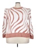 ELOQUII Animal Print Pink Pullover Sweater Size 22 Plus - photo 1
