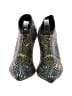 Thalia Sodi Graphic Black Ankle Boots Size 6 1/2 - photo 2