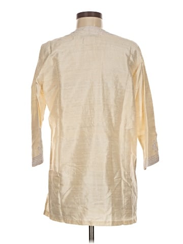 Gretchen Scott Designs 3/4 Sleeve Silk Top (view 2)