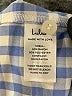 Lulus Checkered-gingham Blue Short Sleeve Blouse Size S - photo 8