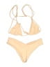 Unbranded Solid Tan Two Piece Swimsuit Size XS (estimated) - photo 1