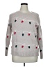 Cupcakes & Cashmere Hearts Gray Pullover Sweater Size 1X - photo 1