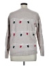 Cupcakes & Cashmere Hearts Gray Pullover Sweater Size 1X - photo 2