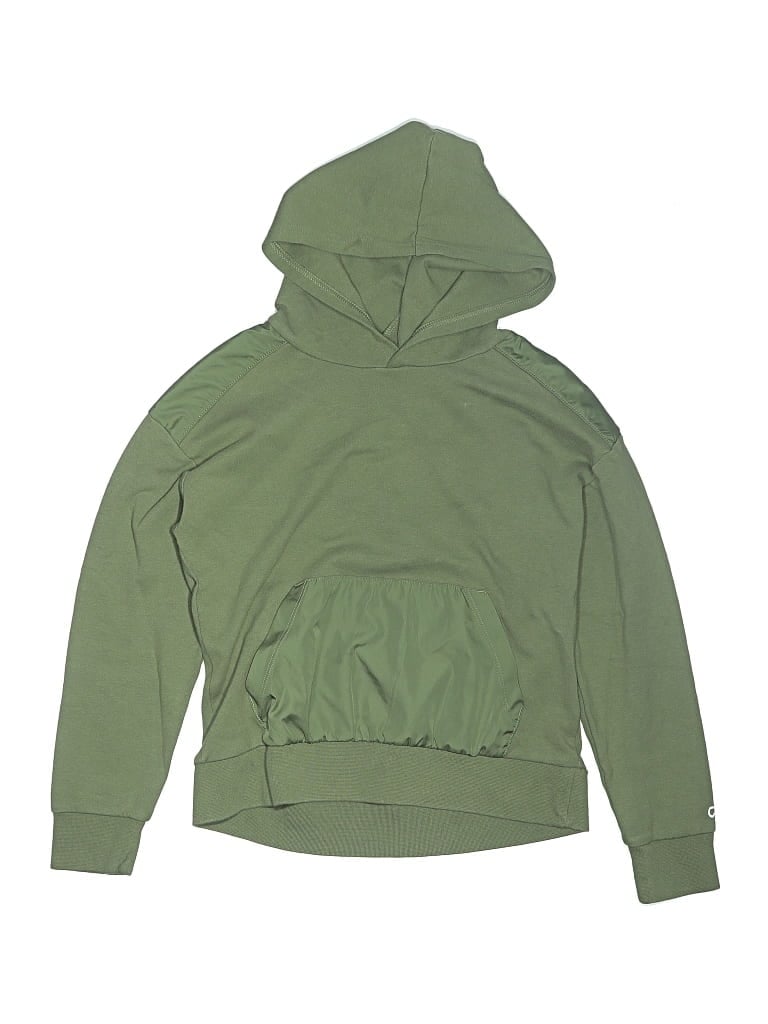 Pre-owned Gap Fit Kids' Pullover Hoodie In Green