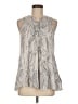 Floreat 100% Rayon Gray Sleeveless Blouse Size 6 - photo 1