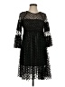 H&M 100% Polyester Polka Dots Black Cocktail Dress Size XS - photo 1