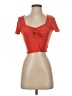 Shein Orange Short Sleeve Top Size XS - photo 1