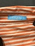 J. McLaughlin Stripes Orange Long Sleeve Blouse Size S - photo 7