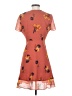 Madewell 100% Polyester Floral Orange Casual Dress Size 2 - photo 2