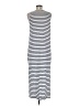 Lands' End Stripes White Casual Dress Size M (petite) - photo 2