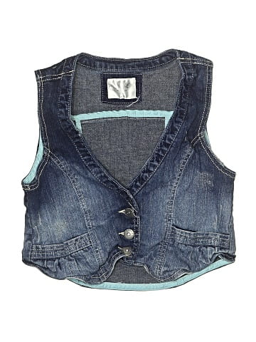 Justice Denim Vest (view 1)