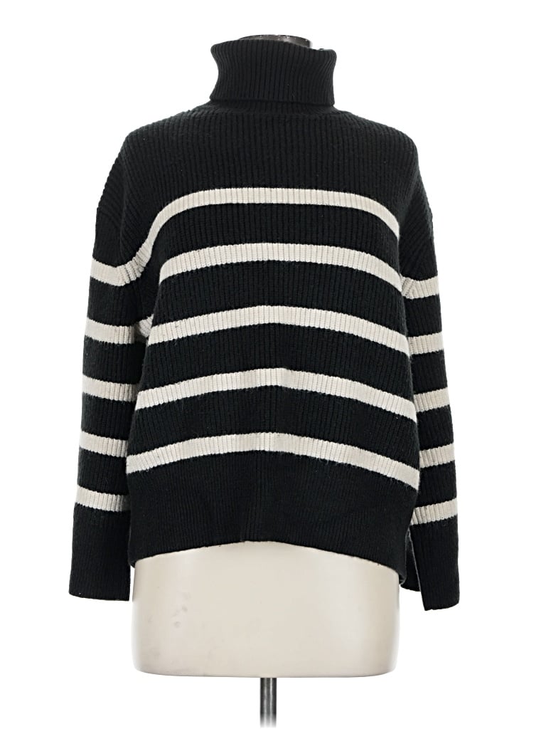 Pre-owned Zara Turtleneck Sweater In Black