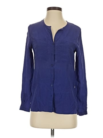 Silence and Noise Long Sleeve Silk Top (view 1)